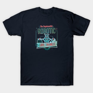 Implausible Robotic Love Triangle T-Shirt